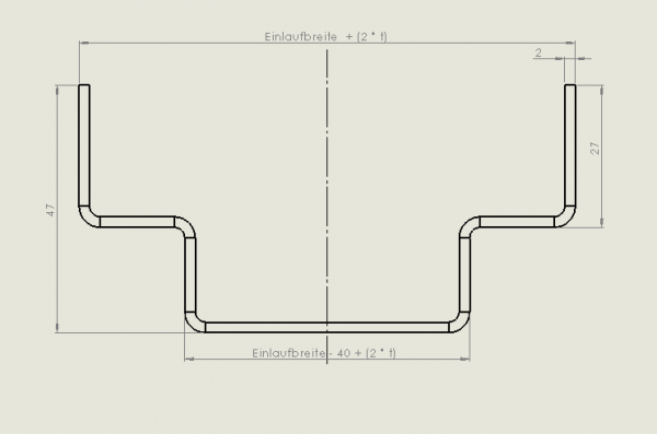 Drainagerinne H1 Edelstahl Einlaufbeite 90, 120, 140, 190mm